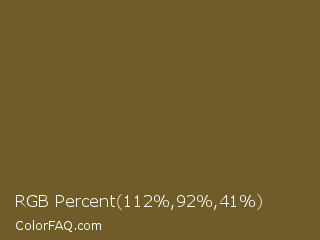 RGB Percent 44%,36%,16% Color Image