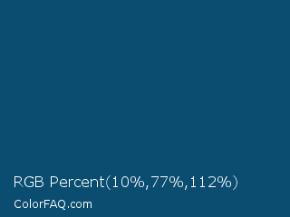 RGB Percent 4%,30%,44% Color Image