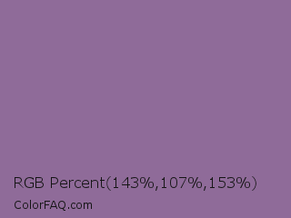 RGB Percent 56%,42%,60% Color Image