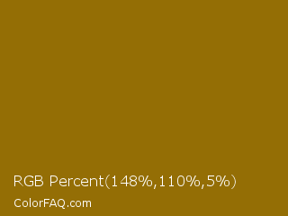 RGB Percent 58%,43%,2% Color Image