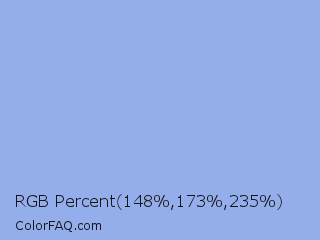 RGB Percent 58%,68%,92% Color Image