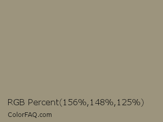 RGB Percent 61%,58%,49% Color Image