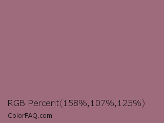 RGB Percent 62%,42%,49% Color Image