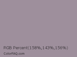RGB Percent 62%,56%,61% Color Image