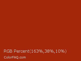 RGB Percent 64%,15%,4% Color Image