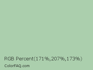 RGB Percent 67%,81%,68% Color Image