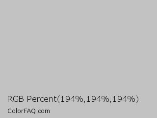 RGB Percent 76%,76%,76% Color Image