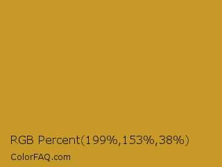 RGB Percent 78%,60%,15% Color Image