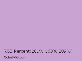 RGB Percent 79%,64%,82% Color Image
