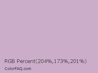 RGB Percent 80%,68%,79% Color Image