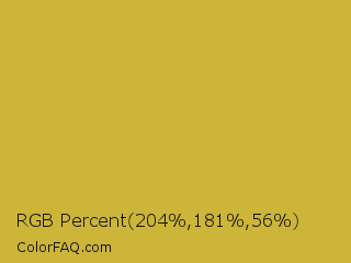 RGB Percent 80%,71%,22% Color Image