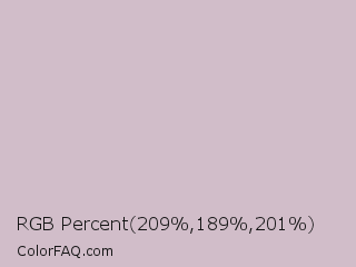 RGB Percent 82%,74%,79% Color Image