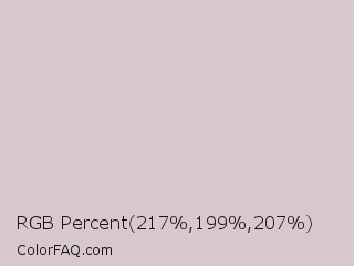 RGB Percent 85%,78%,81% Color Image