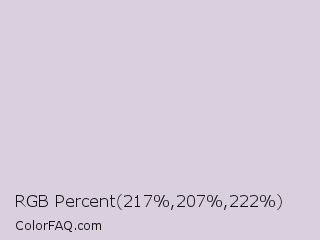 RGB Percent 85%,81%,87% Color Image