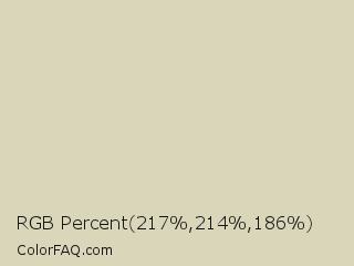 RGB Percent 85%,84%,73% Color Image