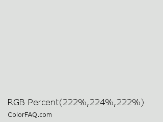 RGB Percent 87%,88%,87% Color Image