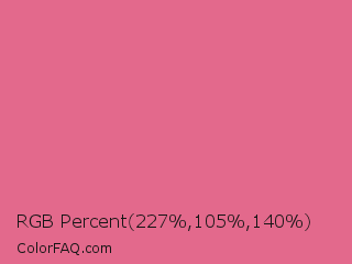 RGB Percent 89%,41%,55% Color Image