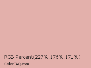 RGB Percent 89%,69%,67% Color Image
