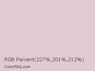 RGB Percent 89%,79%,83% Color Image