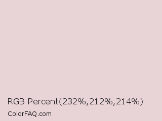 RGB Percent 91%,83%,84% Color Image