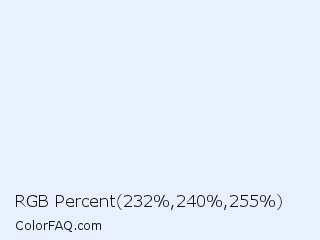RGB Percent 91%,94%,100% Color Image