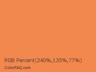 RGB Percent 94%,53%,30% Color Image
