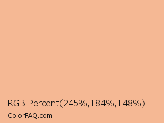 RGB Percent 96%,72%,58% Color Image