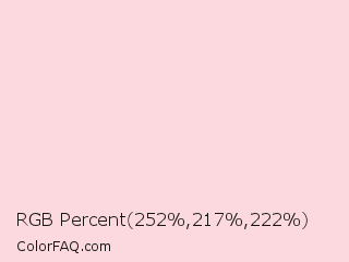RGB Percent 99%,85%,87% Color Image