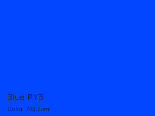 XYZ 20.168,11.675,94.957 Blue RYB Color Image