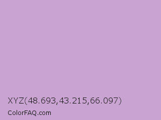XYZ 48.693,43.215,66.097 Color Image