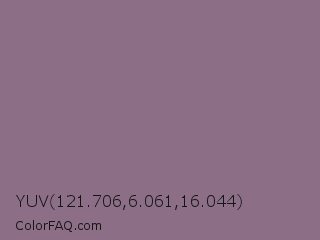 YUV 121.706,6.061,16.044 Color Image