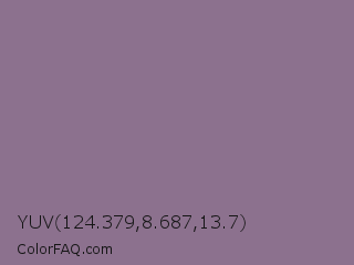 YUV 124.379,8.687,13.7 Color Image