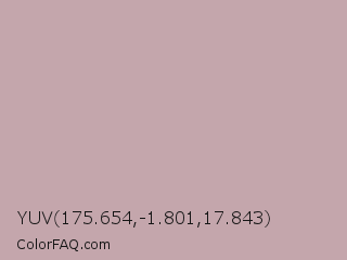 YUV 175.654,-1.801,17.843 Color Image