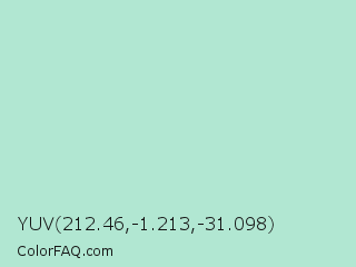 YUV 212.46,-1.213,-31.098 Color Image