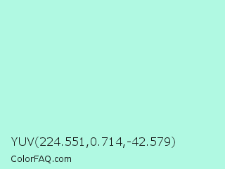 YUV 224.551,0.714,-42.579 Color Image