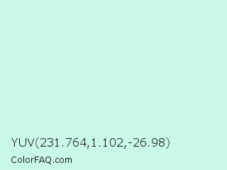 YUV 231.764,1.102,-26.98 Color Image