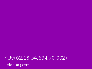YUV 62.18,54.634,70.002 Color Image