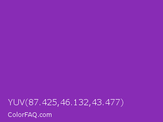 YUV 87.425,46.132,43.477 Color Image