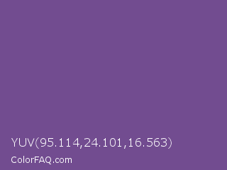 YUV 95.114,24.101,16.563 Color Image