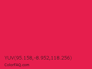 YUV 95.158,-8.952,118.256 Color Image