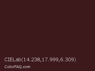 CIELab 14.238,17.999,6.309 Color Image
