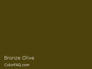 CIELab 28.228,-1.357,32.427 Bronze Olive Color Image