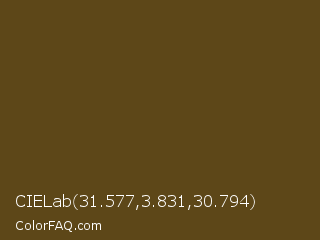 CIELab 31.577,3.831,30.794 Color Image