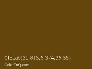 CIELab 31.815,6.374,36.55 Color Image