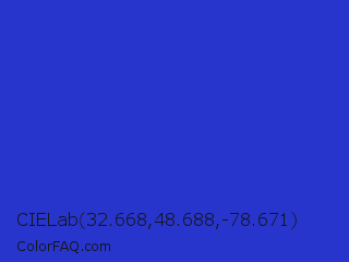 CIELab 32.668,48.688,-78.671 Color Image