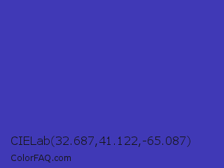 CIELab 32.687,41.122,-65.087 Color Image