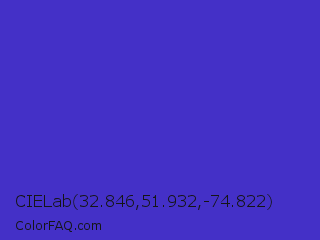 CIELab 32.846,51.932,-74.822 Color Image