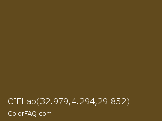 CIELab 32.979,4.294,29.852 Color Image