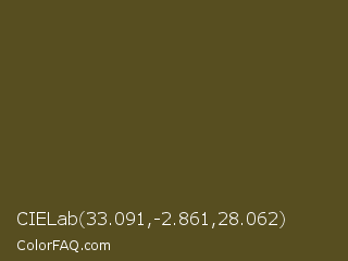 CIELab 33.091,-2.861,28.062 Color Image