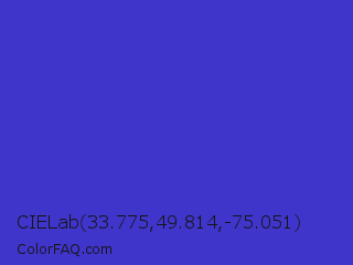 CIELab 33.775,49.814,-75.051 Color Image